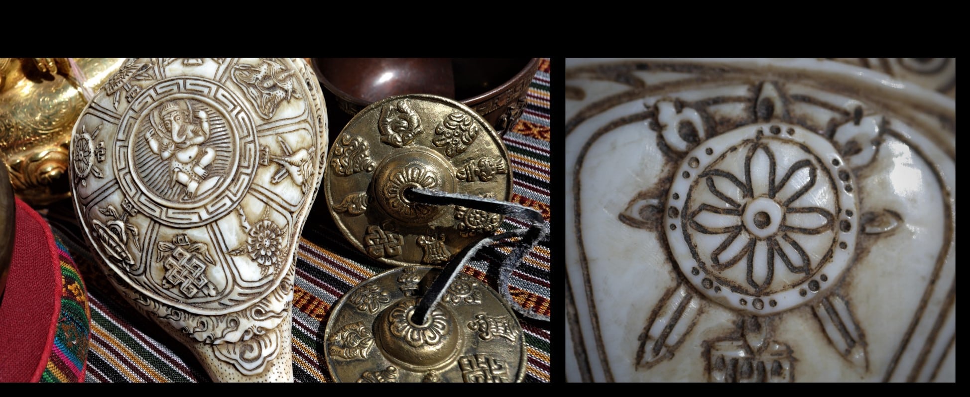 roue chakra huit symboles tibétains