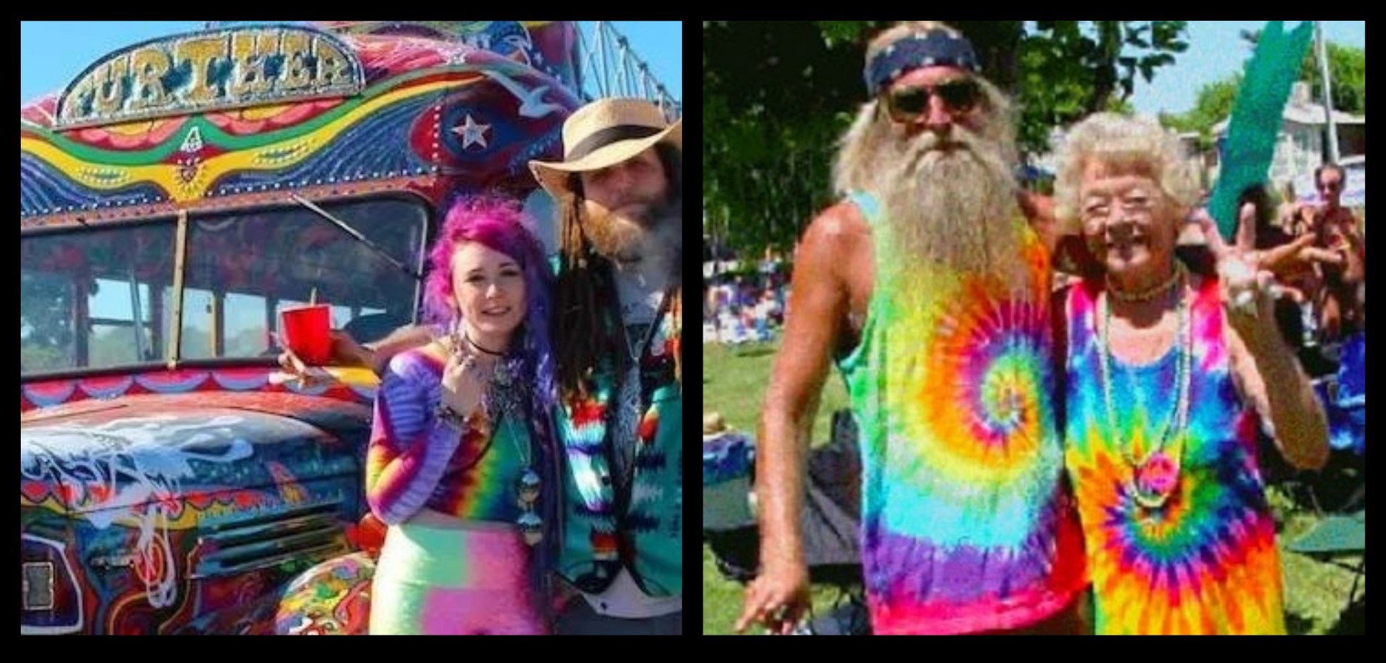tie and dies hippies 