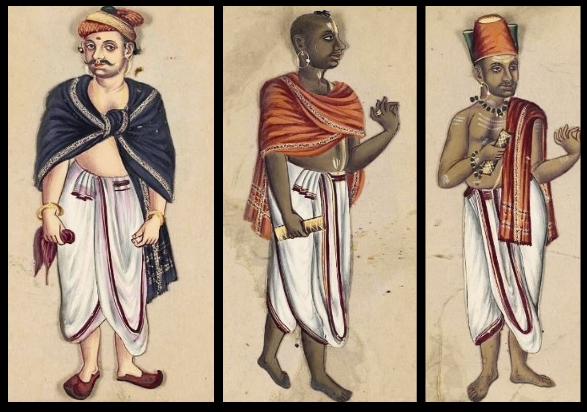 Vêtements indiens hommes Veshti Dhoti Longhi Mes Indes Galantes