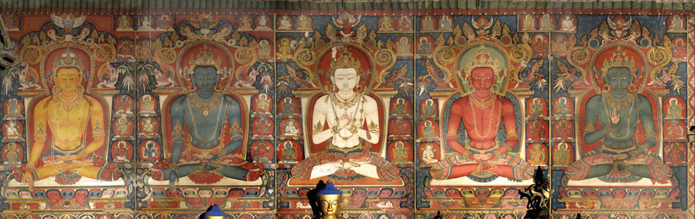 cinq Dhyani Bouddha 