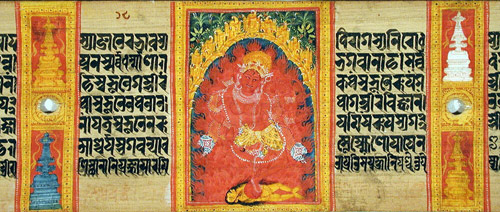 manuscrit bouddhiste