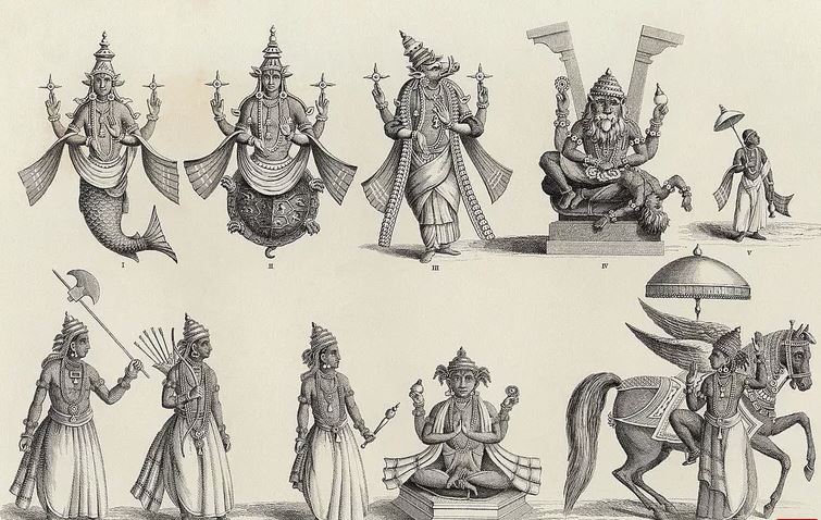 Avatars Vishnu Krishna Rama Préservateur Mes Indes Galantes